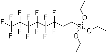 structure of CAS# 51851-37-7, 1H,1H,2H,2H-全氟辛基三乙氧基硅烷