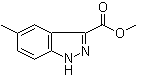 structure of CAS# 51941-85-6, 5-Methyl-1H-indazole-3-carboxylic acid methyl ester