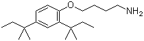 structure of CAS# 51959-14-9, 4-(2,4-二特戊基苯氧基)丁胺