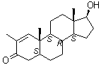 17beta-Hydroxy-2-methyl-5alpha-androst-1-en-3-one molecular structure (CAS 5197-58-0)