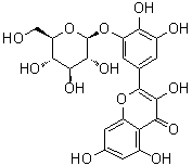 CAS # 520-14-9, Myricetin 3'-glucoside, 3,4',5,5',7-Pentahydroxyflavone 3'-glucoside, Myricetin 3'-O-beta-D-glucopyranoside