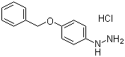 structure of CAS# 52068-30-1, 4-Benzyloxyphenylhydrazine hydrochloride