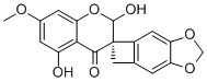 structure of CAS# 52096-50-1, 2-羟基-7-O-甲基绵枣儿素