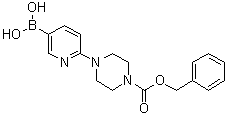 CAS 登录号：521985-18-2, 4-(5-硼酸基-2-吡啶基)-1-哌嗪羧酸苄酯