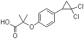 CAS # 52214-84-3, Ciprofibrate, 2-[4-(2,2-Dichlorocyclopropyl)phenoxy]-2-methylpropanoic acid