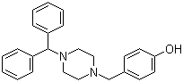 CAS # 52395-99-0, Belarizine, 4-Benzhydryl-1-(4-hydroxybenzyl)piperazin, 4-[[4-[Di(phenyl)methyl]piperazin-1-yl]methyl]phenol