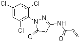 CAS # 52472-98-7, 3-Propeneamido-1-(2,4,6-trichlorophenyl)-5-pyrazolone, 1-(2,4,6-Trichlorophenyl)-3-propeneamido-5-pyrazolone, N-[4,5-Dihydro-5-oxo-1-(2,4,6-trichlorophenyl)-1H-pyrazol-3-yl]propeneamide