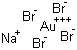 structure of CAS# 52495-41-7, 四溴金酸钠