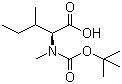 structure of CAS# 52498-32-5, N-叔丁氧羰基-N-甲基-L-异亮氨酸