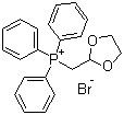 structure of CAS# 52509-14-5, (1,3-二氧戊环-2-基)甲基三苯基溴化膦