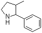 structure of CAS# 525538-05-0, 3-Methyl-2-phenylpyrrolidine
