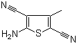 CAS # 52603-48-2, 2-Amino-3,5-dicyano-4-methylthiophene, 5-Amino-3-methyl-2,4-thiophenedicarbonitrile