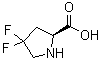 structure of CAS# 52683-81-5, 4,4-Difluoro-L-proline