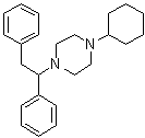 CAS 登录号：52694-55-0 (41537-67-1), 1-环己基-4-(1,2-二苯基乙基)哌嗪