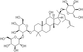 structure of CAS# 52705-93-8, 人参皂甙 Rd