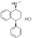 CAS # 52758-05-1, cis-1,2,3,4-Tetrahydro-N-methyl-4-phenyl-1-naphthalenamine hydrochloride