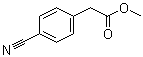 CAS # 52798-01-3, 4-Cyanobenzeneacetic acid methyl ester, Methyl 2-(4-cyanophenyl)acetate, Methyl 4-cyanobenzeneacetate, Methyl 4-cyanophenylacetate