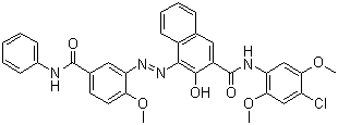 structure of CAS# 5280-68-2, Pigment Red 146