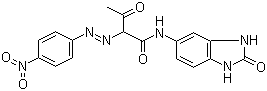 CAS # 52846-56-7, Pigment Orange 62, Novoperm Orange H 5G70, N-(2,3-Dihydro-2-oxo-1H-benzimidazol-5-yl)-2-[2-(4-nitrophenyl)diazenyl]-3-oxobutanamide