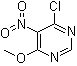 structure of CAS# 52854-14-5, 4-Chloro-6-methoxy-5-nitropyrimidine