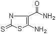 structure of CAS# 52868-63-0, 5-Amino-2-mercapto-4-thiazolecarboxamide