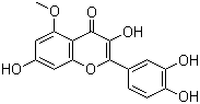 CAS # 529-51-1, Azaleatin, 2-(3,4-Dihydroxyphenyl)-3,7-dihydroxy-5-methoxychromen-4-one