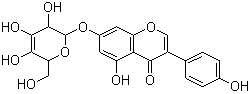 CAS 登录号：529-59-9, 染料木苷, 染料木甙, 4',5,7-三羟异黄酮-7-糖苷