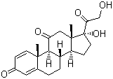 Prednisone molecular structure (CAS 53-03-2)