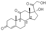 Cortisone molecular structure (CAS 53-06-5)