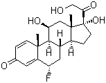 structure of CAS# 53-34-9, Fluprednisolone