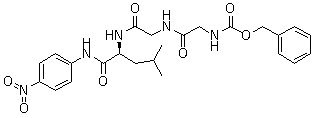 structure of CAS# 53046-98-3, N-[(Phenylmethoxy)carbonyl]glycylglycyl-N-(4-nitrophenyl)-L-leucinamide