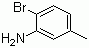 structure of CAS# 53078-85-6, 2-Bromo-5-methylbenzenamine
