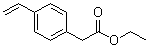 CAS # 53162-12-2, Ethyl 4-ethenylbenzeneacetate, 4-Ethenylbenzeneacetic acid ethyl ester