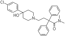 CAS # 53179-11-6, Loperamide, 4-[4-(4-Chlorophenyl)-4-hydroxypiperidin-1-yl]-N,N-dimethyl-2,2-di(phenyl)butanamide