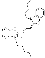 CAS # 53213-81-3, 3,3'-Dipentyloxacarbocyanine iodide