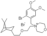 CAS # 53251-94-8, Pinaverium bromide, 4-[(2-Bromo-4,5-dimethoxyphenyl)methyl]-4-[2-[2-(7,7-dimethyl-2-bicyclo[3.1.1]heptanyl)ethoxy]ethyl]morpholin-4-ium bromide