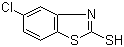 2-巯基-5-氯苯并噻唑分子结构 (CAS 5331-91-9)