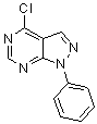 CAS # 5334-48-5, 4-Chloro-1-phenyl-1H-pyrazolo[3,4-d]pyrimidine, NSC 1425