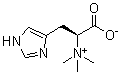 (alphaS)-alpha-Carboxy-N,N,N-trimethyl-1H-imidazole-4-ethanaminium inner salt molecular structure (CAS 534-30-5)