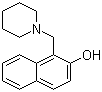 structure of CAS# 5342-95-0, 1-(哌啶-1-甲基)-2-萘酚