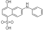 CAS # 5345-77-7, 4-Hydroxy-6-(phenylamino)-1-naphthalenesulfonic acid, NSC 1744