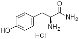 CAS # 53559-18-5, L-Tyrosinamide hydrochloride, L-Tyrosine amide hydrochloride, Tyrosine amide hydrochloride, (alphaS)-alpha-Amino-4-hydroxybenzenepropanamide hydrochloride