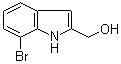 structure of CAS# 53590-63-9, 7-溴-1H-吲哚-2-甲醇