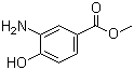CAS # 536-25-4, Methyl 3-amino-4-hydroxybenzoate, Methyl 3-amino-4-hydroxybenzenecarboxylate