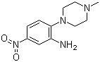 2-(4-甲基哌嗪-1-基)-5-硝基苯胺分子结构 (CAS 5367-66-8)