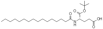 CAS # 536721-25-2, N-(1-Oxohexadecyl)-L-glutamic acid 1-(1,1-dimethylethyl) ester
