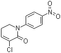 structure of CAS# 536760-29-9, 3-Chloro-5,6-dihydro-1-(4-nitrophenyl)-2(1H)-pyridinone