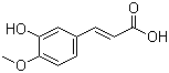 CAS # 537-73-5, 3-Hydroxy-4-methoxycinnamic acid