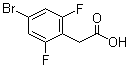 structure of CAS# 537033-54-8, 4-Bromo-2,6-difluorobenzeneacetic acid