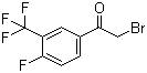 structure of CAS# 537050-14-9, 4-氟-3-三氟甲基苯乙酰基溴